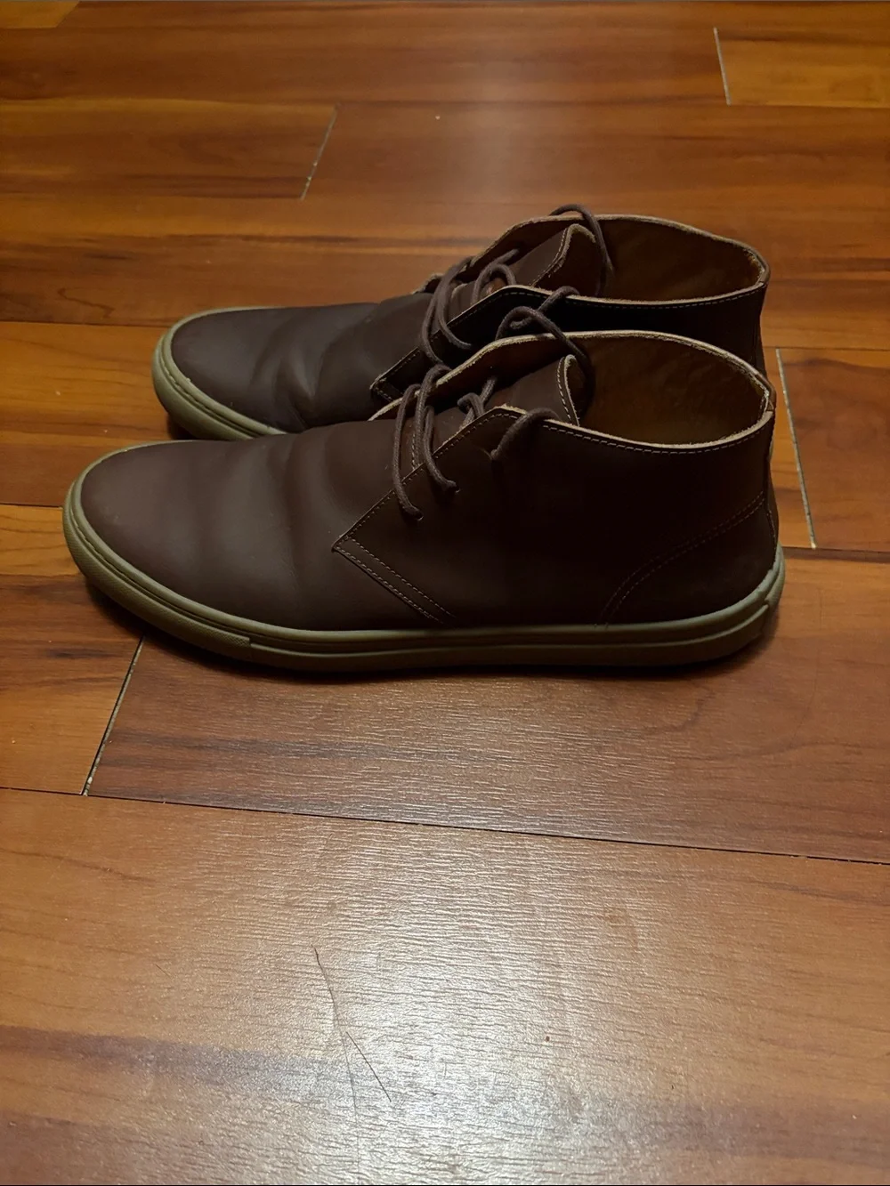 Beckett Simonon Men's Brown Leather Chukka Boots with Gum Sole Sz 11.5